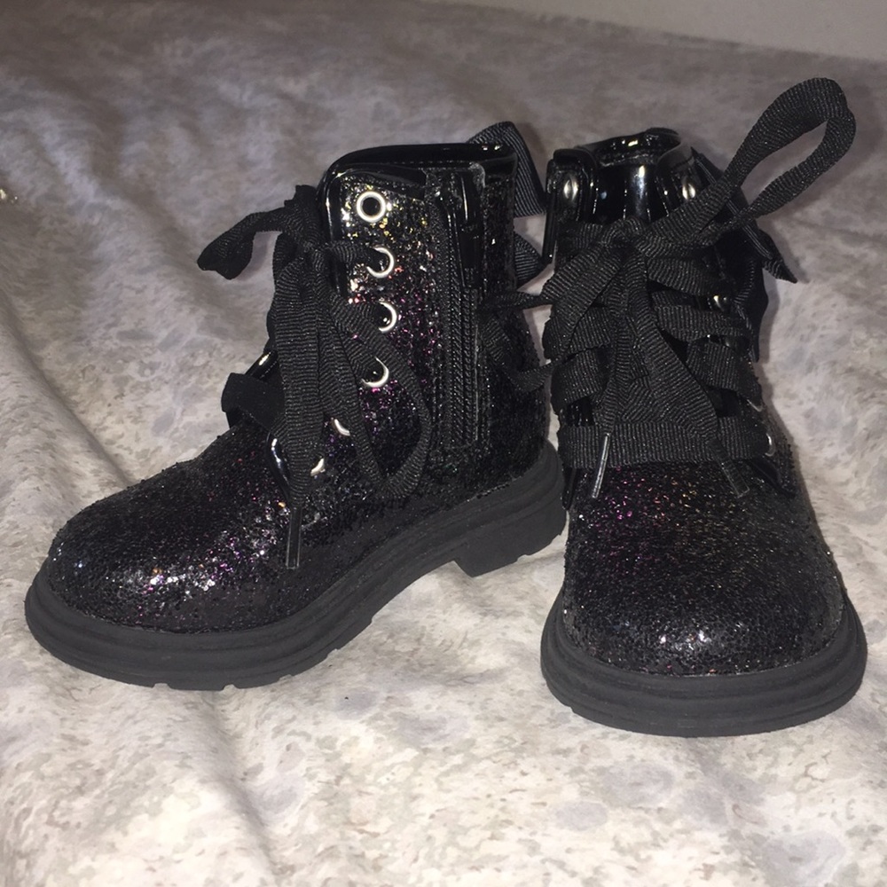 Sparkly black toddler boots- Jojo Siwa